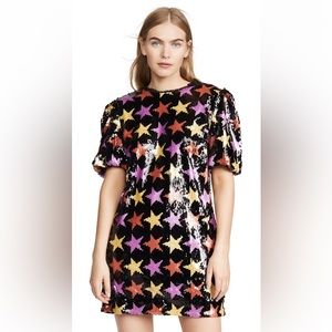 Endless Rose Sequin Puff Sleeve Star Dress Medium